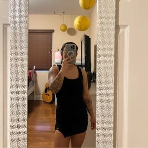 Black Sweater Tank Top